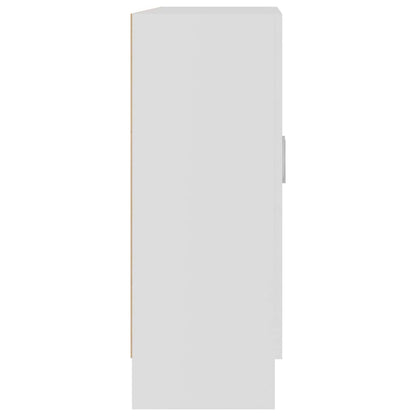Vitrine Cabinet White 82.5x30.5x80 cm Engineered Wood