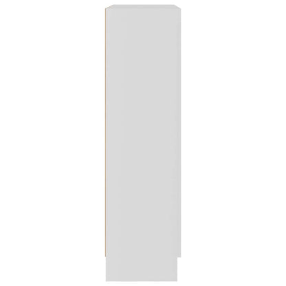 Vitrine Cabinet White 82.5x30.5x115 cm Engineered Wood