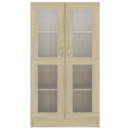 Vitrine Cabinet Sonoma Oak 82.5x30.5x150 cm Engineered Wood