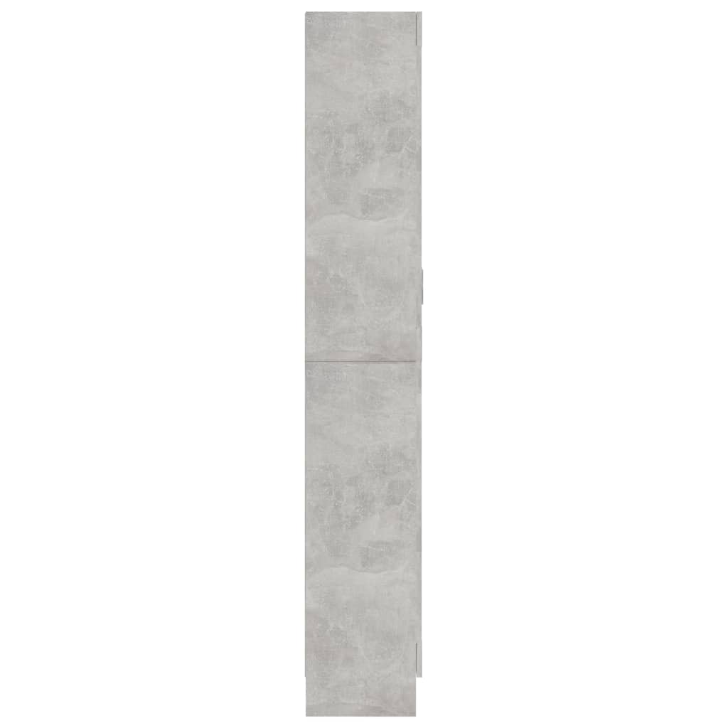 Vitrine Cabinet Concrete Grey 82.5x30.5x185 cm Engineered Wood