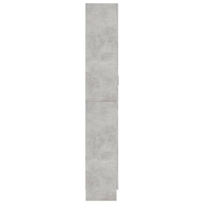 Vitrine Cabinet Concrete Grey 82.5x30.5x185 cm Engineered Wood