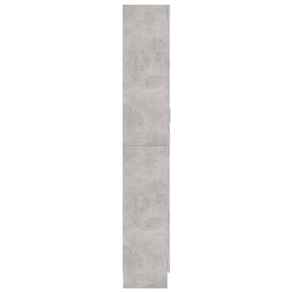 802772 vidaXL Vitrine Cabinet Concrete Grey 82,5x30,5x185 cm Engineered Wood