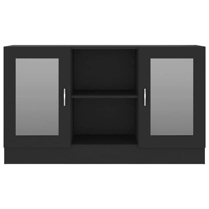 Vitrine | Black | Engineered wood, glass | 120 cm x 30.5 cm x 70 cm