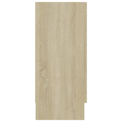 Vitrine Cabinet Sonoma Oak 120x30.5x70 cm Engineered Wood