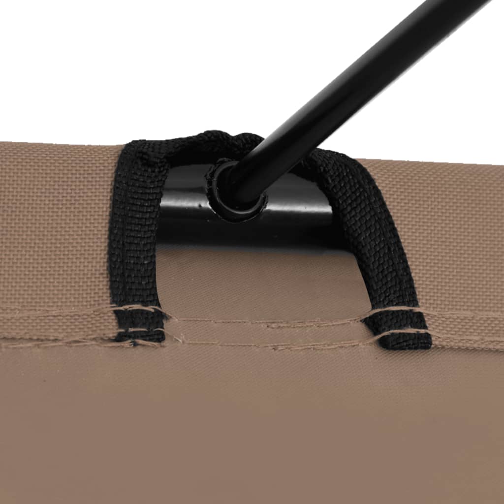 Camping Bed | Taupe | 600D Oxford fabric, Steel | Foldable | Camping Bed