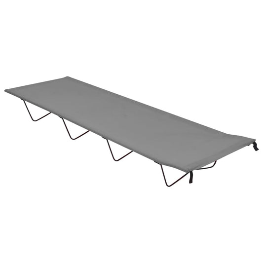 Camping Bed | Set of 2 | Grey | 600D oxford fabric and steel
