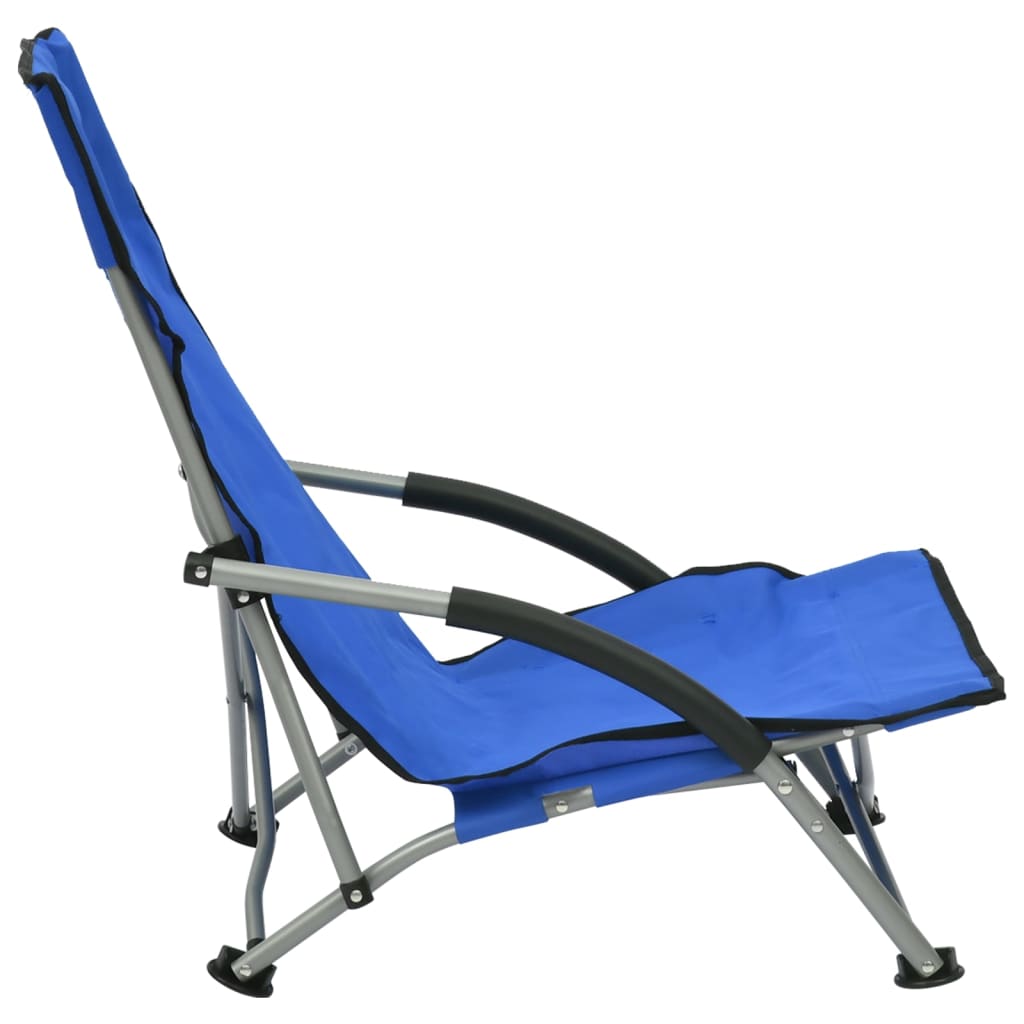 Beach Chair | Set of 2 | Blue | Oxford fabric, steel | Standard