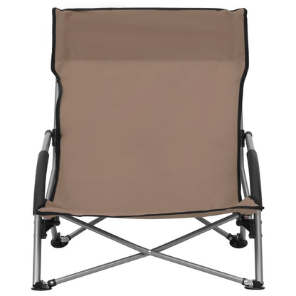Beach Chair | Set of 2 | Taupe | Oxford fabric, Steel | Standard