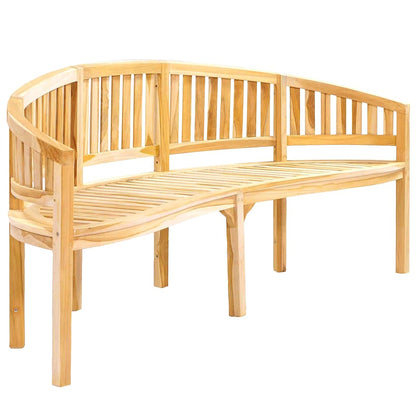 Garden Bench | Natural Teak | Solid Teak Wood | Large | Durable