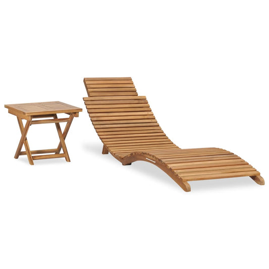 Sunlounger | Teak | Solid Teak wood | Typical garden size | Foldable