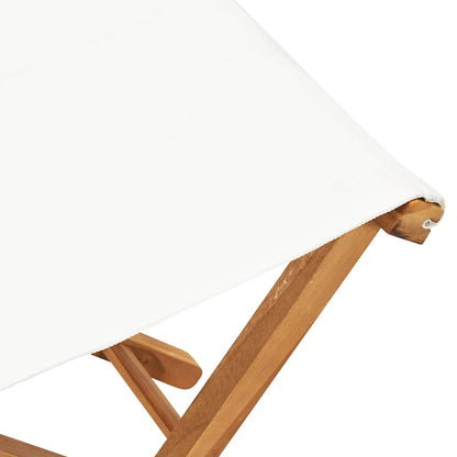 Folding Chair | Set of 2 | Cream White