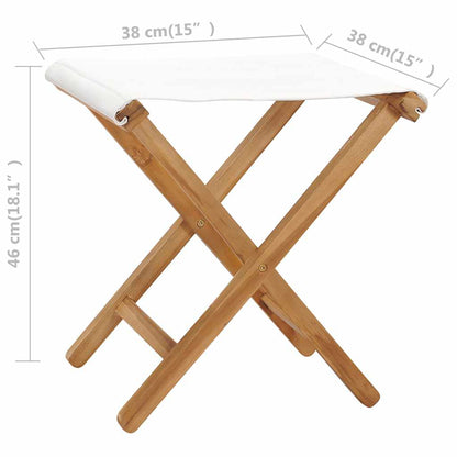 Folding Chair | Set of 2 | Cream White