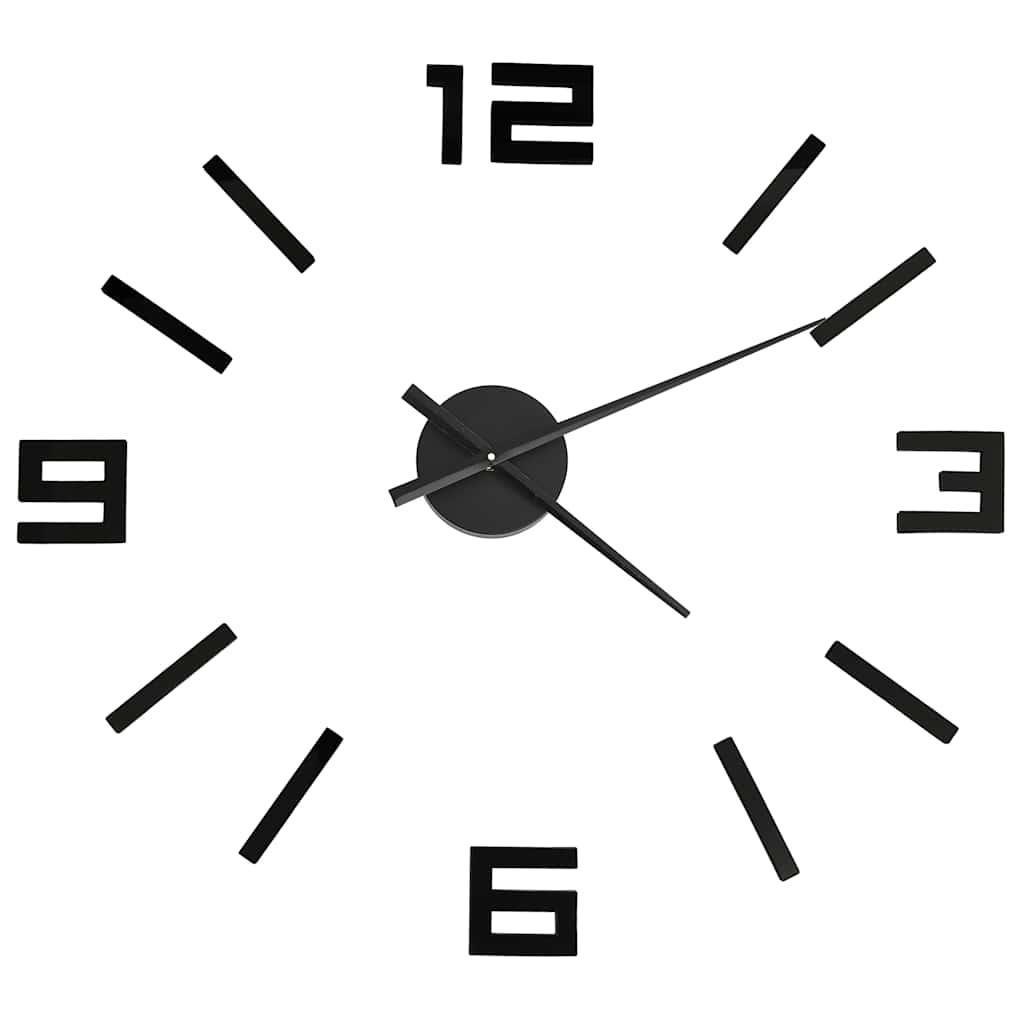 3d Wall Clock | Black | EVA (ethylene-vinyl acetate) | XXL