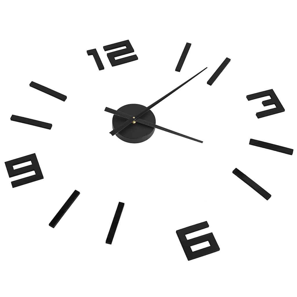 3d Wall Clock | Black | EVA (ethylene-vinyl acetate) | XXL