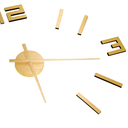 3D Wall Clock | Gold | EVA (ethylene-vinyl acetate) | XXL