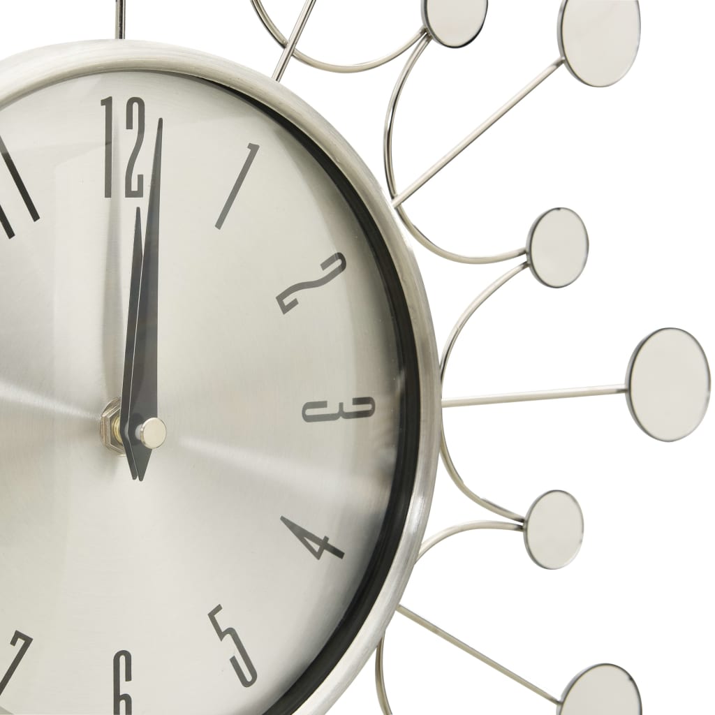 Wall Clock Silver 40 cm Metal