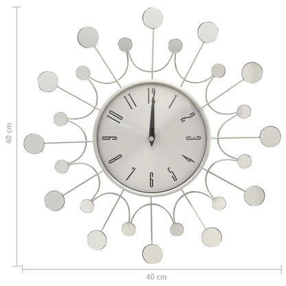 Wall Clock Silver 40 cm Metal