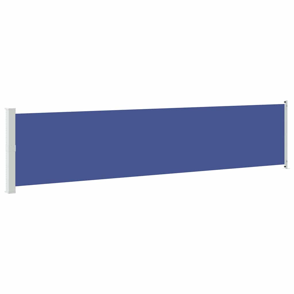 Patio Retractable Side Awning 140x600 cm Blue
