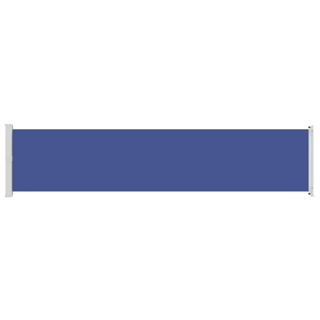Patio Retractable Side Awning 140x600 cm Blue