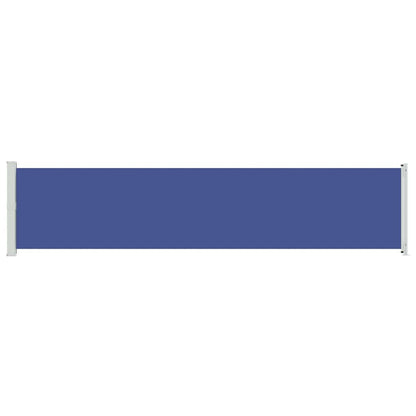 Patio Retractable Side Awning 140x600 cm Blue