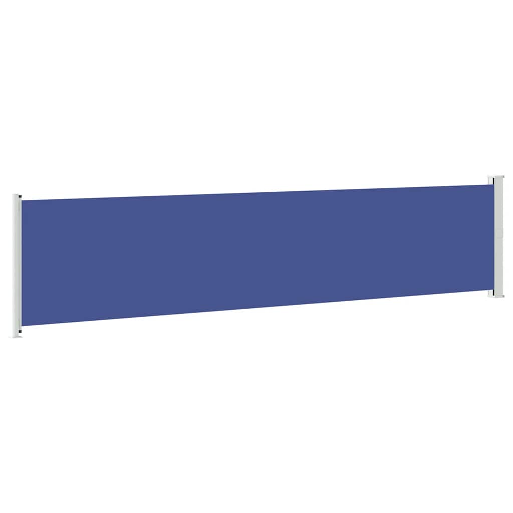 Patio Retractable Side Awning 140x600 cm Blue