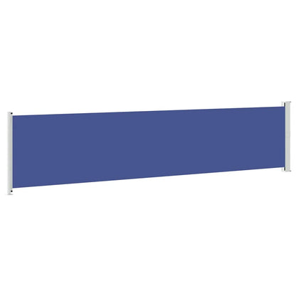 Patio Retractable Side Awning 140x600 cm Blue