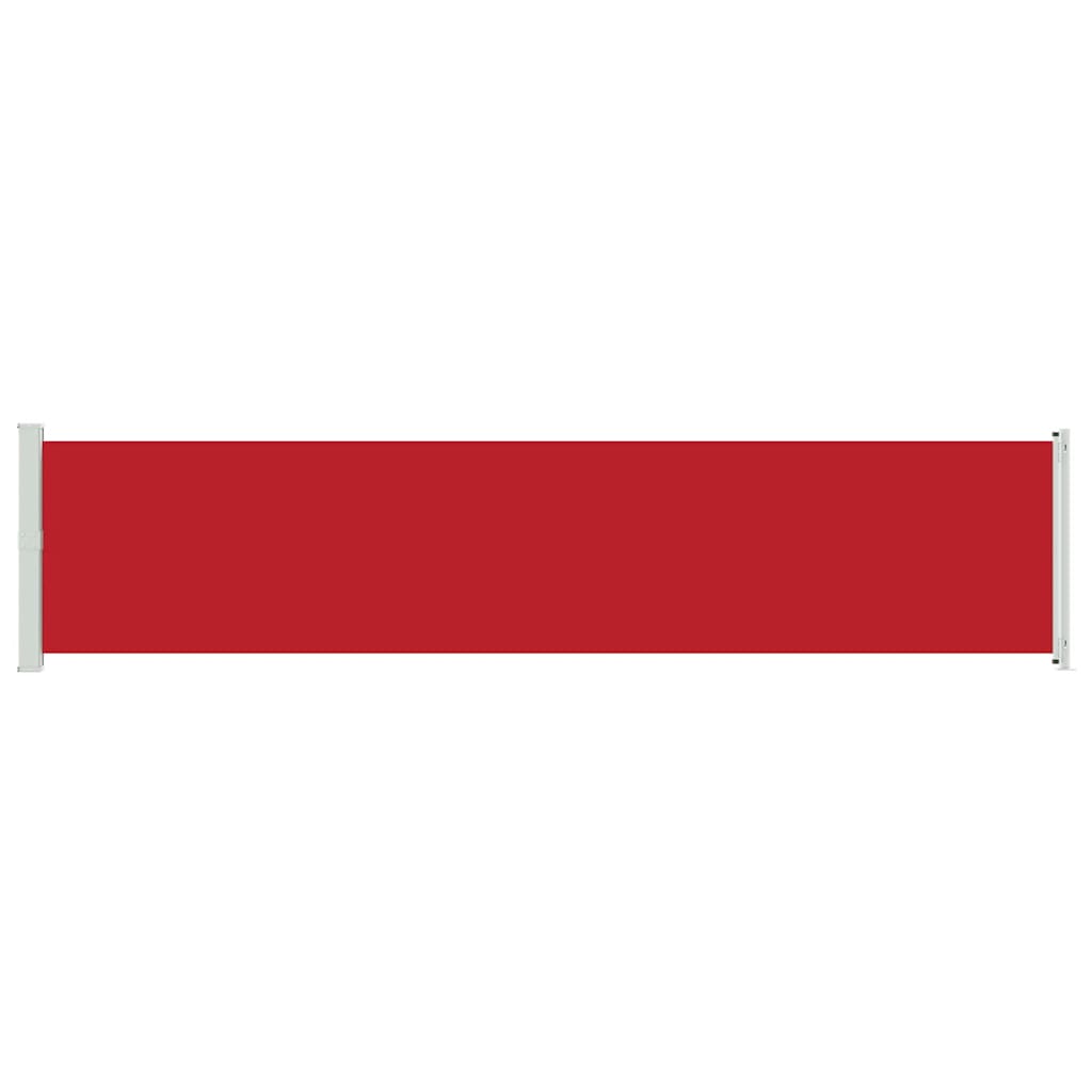 Patio Retractable Side Awning 140x600 cm Red