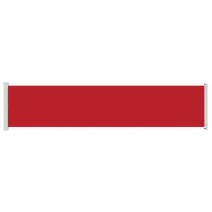 Patio Retractable Side Awning 140x600 cm Red