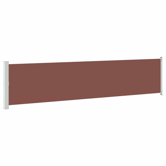 313374 vidaXL Patio Retractable Side Awning 140x600 cm Brown