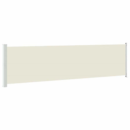 Patio Retractable Side Awning 600x160 cm Cream