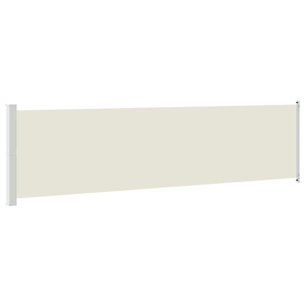Patio Retractable Side Awning 600x160 cm Cream