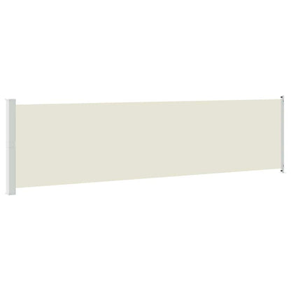 Patio Retractable Side Awning 614x160 cm Cream
