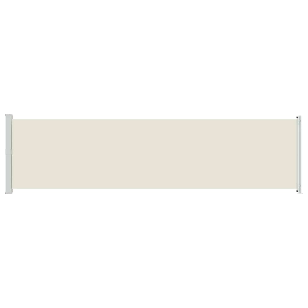 Patio Retractable Side Awning 600x160 cm Cream