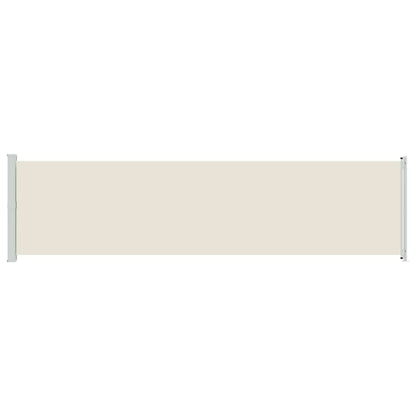 Patio Retractable Side Awning 600x160 cm Cream