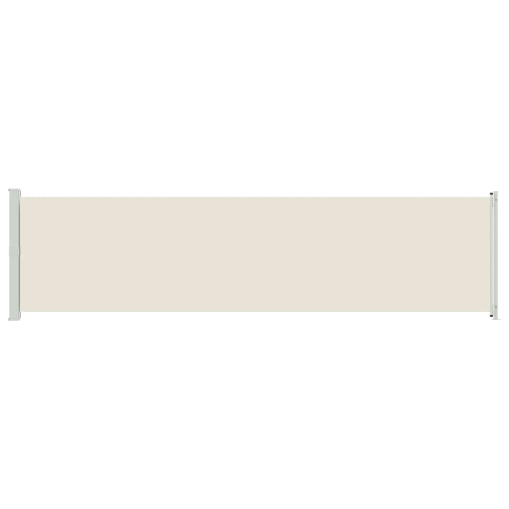 Patio Retractable Side Awning 600x160 cm Cream