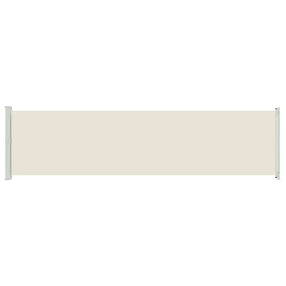 Patio Retractable Side Awning 600x160 cm Cream