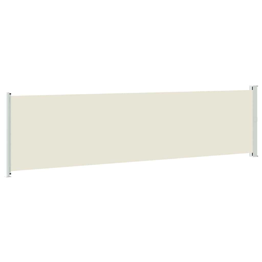 Patio Retractable Side Awning 614x160 cm Cream