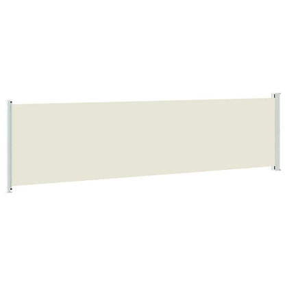 Patio Retractable Side Awning 614x160 cm Cream