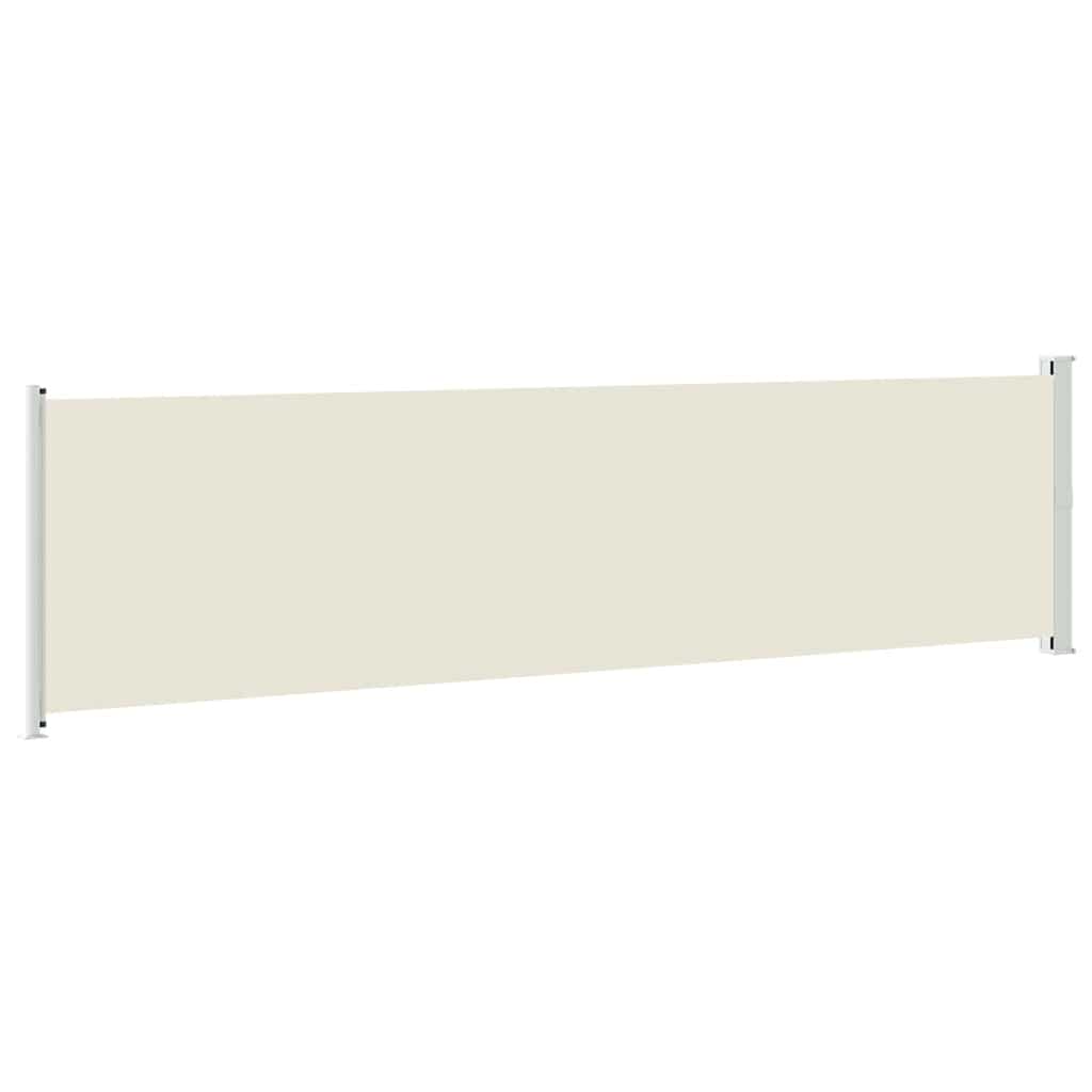Patio Retractable Side Awning 600x160 cm Cream