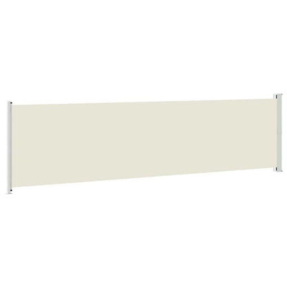Patio Retractable Side Awning 600x160 cm Cream
