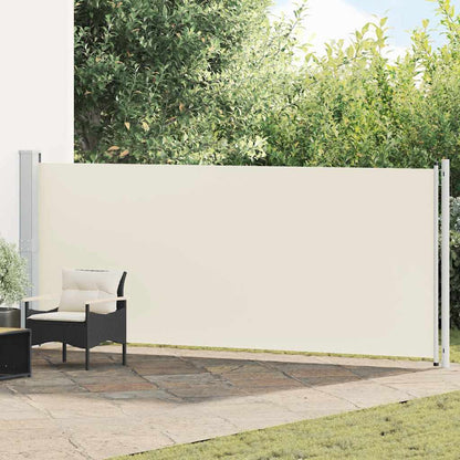 Patio Retractable Side Awning 600x160 cm Cream