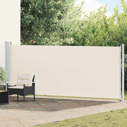 Patio Retractable Side Awning 614x160 cm Cream