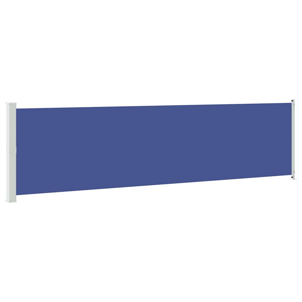 Patio Retractable Side Awning 600x160 cm Blue
