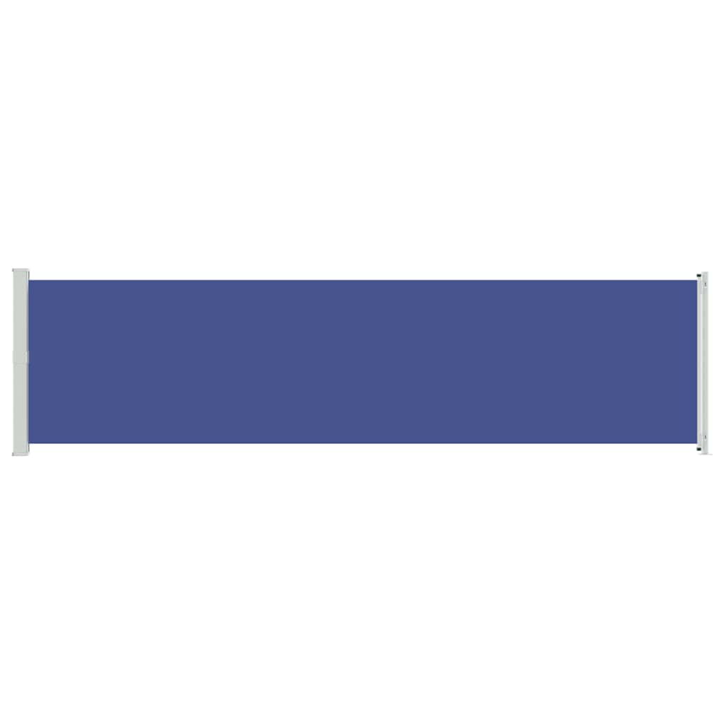 Patio Retractable Side Awning 600x160 cm Blue