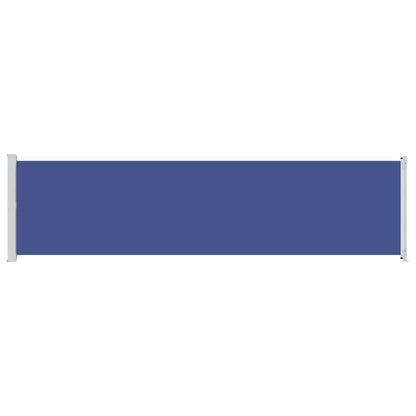 Patio Retractable Side Awning 600x160 cm Blue