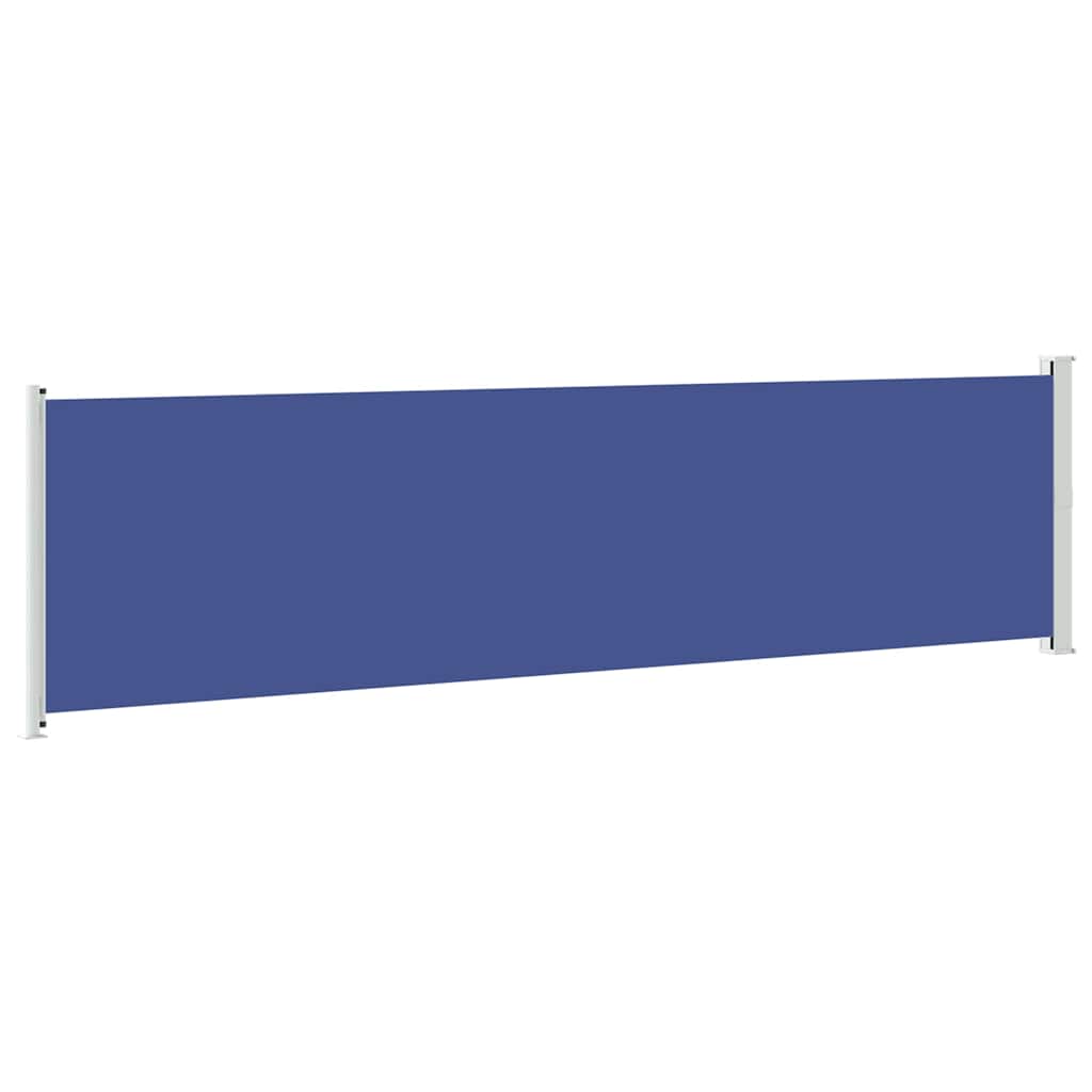 Patio Retractable Side Awning 600x160 cm Blue