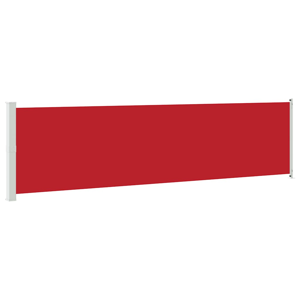 Patio Retractable Side Awning 600x160 cm Red