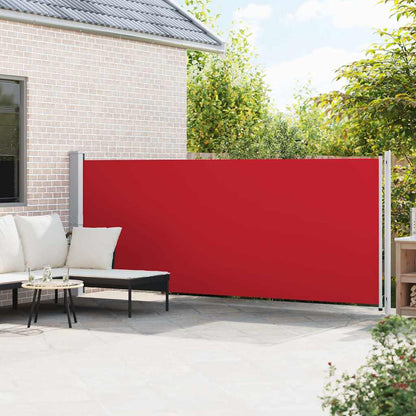 Patio Retractable Side Awning 600x160 cm Red