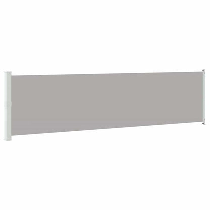 Patio Retractable Side Awning 600x160 cm Grey