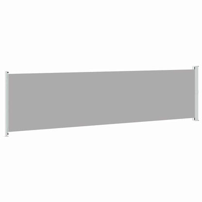 Patio Retractable Side Awning 614x160 cm Grey